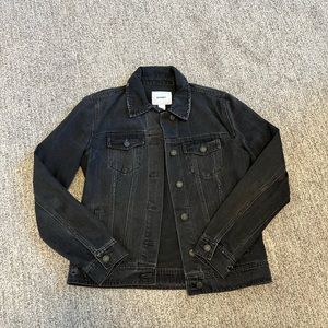 Black Distressed Denim Jacket
